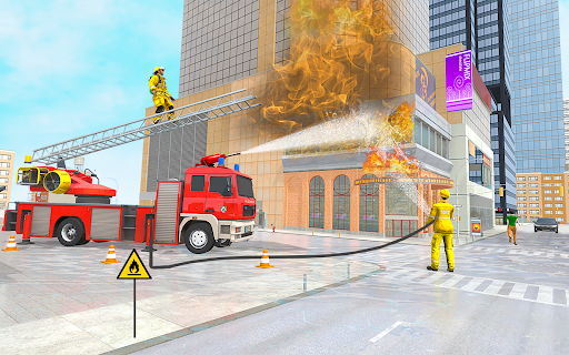 ۹۱۱ Rescue Fire Truck ۳D Sim - عکس بازی موبایلی اندروید