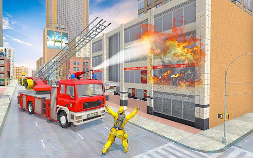 911 Rescue Fire Truck 3D Sim - Gameplay image of android game