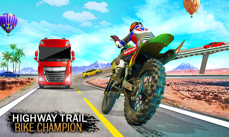 Moto Bike Highway Traffic Race - Gameplay image of android game