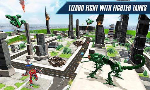 Drone Robot Lizard Robot Game - Gameplay image of android game