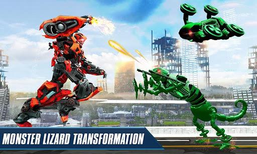 Drone Robot Lizard Robot Game - Gameplay image of android game