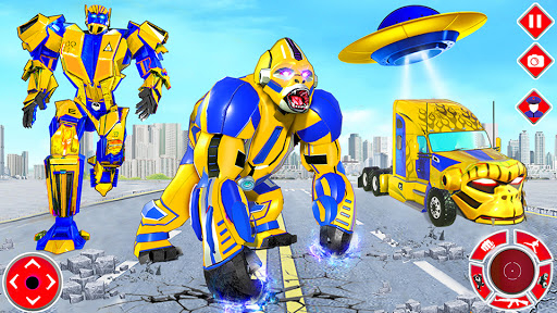 Angry Gorilla Robot Truck Game - عکس بازی موبایلی اندروید