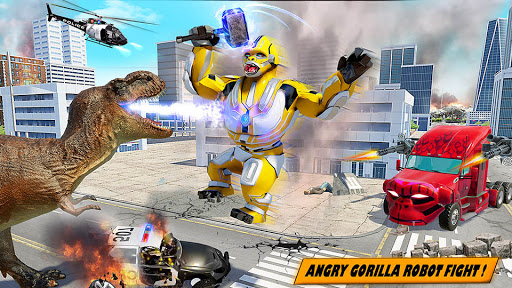 Angry Gorilla Robot Truck Game - عکس بازی موبایلی اندروید