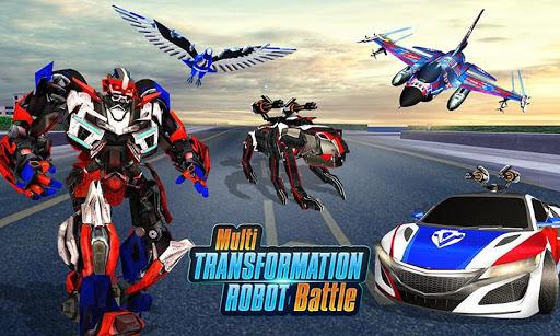 Multi Robot Transform Car Game - Gameplay image of android game