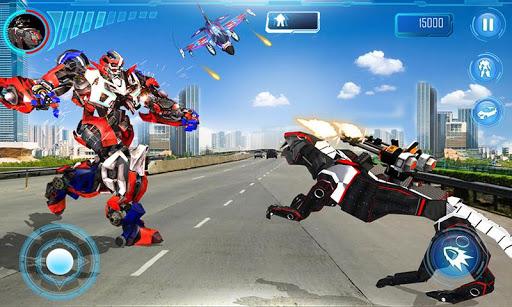 Multi Robot Transform Car Game - Gameplay image of android game