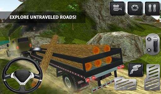 Extreme Off-Road 4x4 Logging Truck: Highway Driver - Gameplay image of android game
