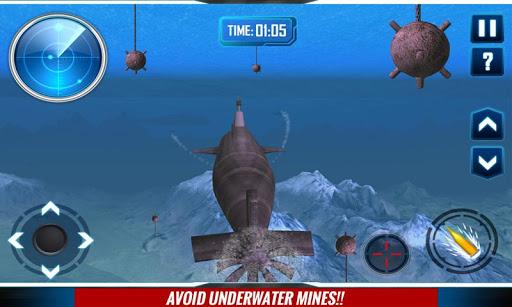 Russian Submarine Navy War 3D - Gameplay image of android game