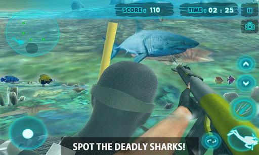 Shark Attack Spear Fishing 3D - Gameplay image of android game