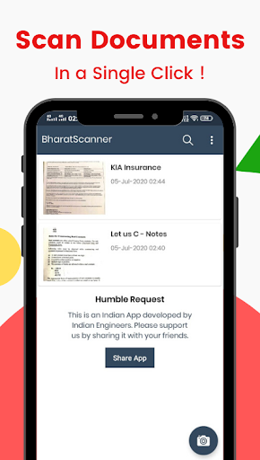 Bharat Scanner pdf scanner - عکس برنامه موبایلی اندروید