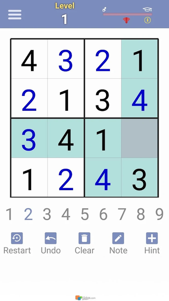 Sudoku Masters - Gameplay image of android game