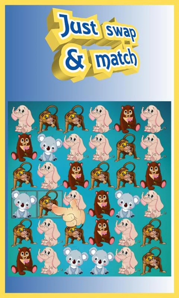 Animals Boom - Match 3 Puzzle - Gameplay image of android game