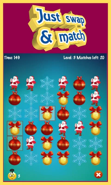 Christmas Match 3 Puzzle Game - عکس بازی موبایلی اندروید