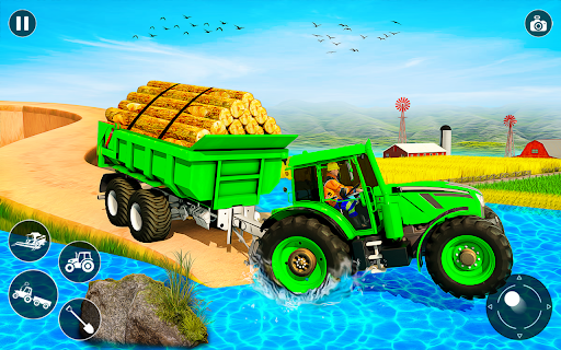 Farming Tractor Driving Games - Gameplay image of android game