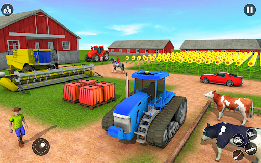 Farming Tractor Driving Games - Gameplay image of android game