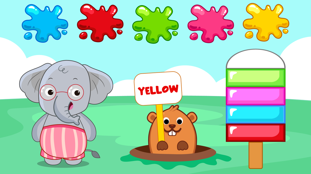 Colors Learning Toddler Games - Gameplay image of android game