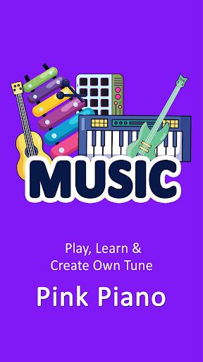 Pink Piano Keyboard - Music And Song Instruments - Image screenshot of android app