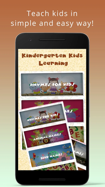 Kindergarten Kids Learning - Image screenshot of android app