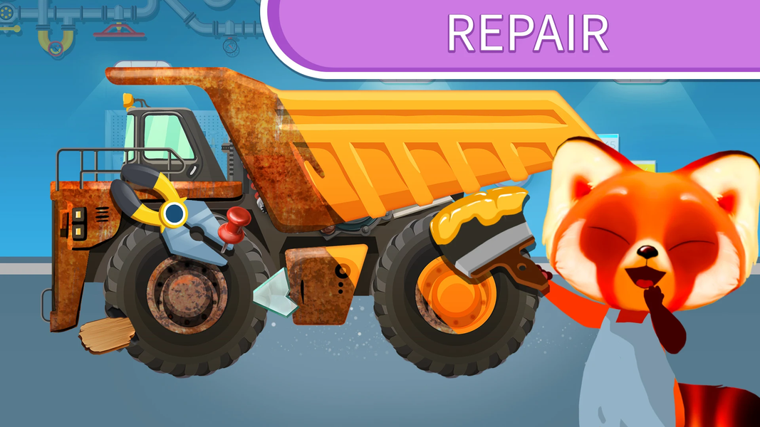 Puzzle Vehicles for Kids - Gameplay image of android game