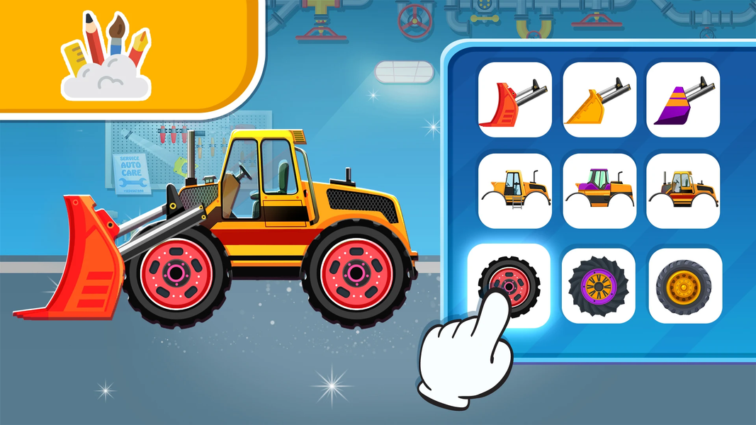 Cars Games for Kids 2-5 years - Gameplay image of android game