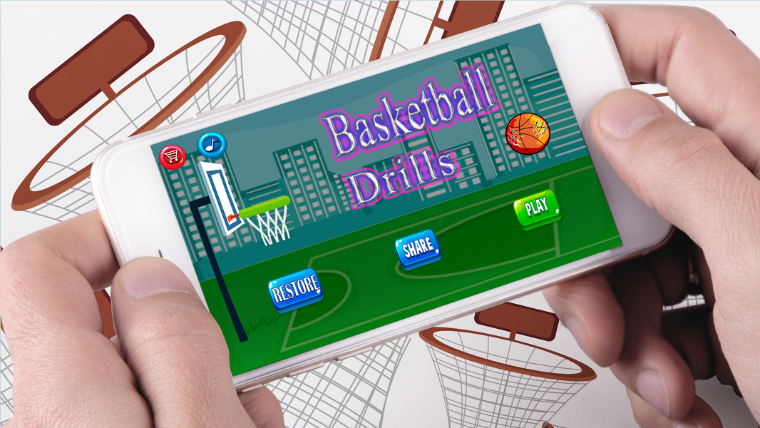 Basketball drills real fantasy - Gameplay image of android game
