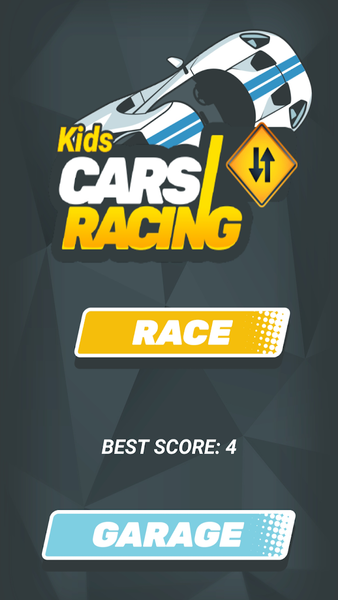 Kids Car Racing Game - Gameplay image of android game