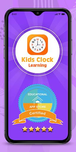 Kids Clock Learning - عکس برنامه موبایلی اندروید