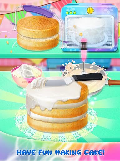 Galaxy Mirror Glaze Cake - Sweet Desserts Maker - Gameplay image of android game