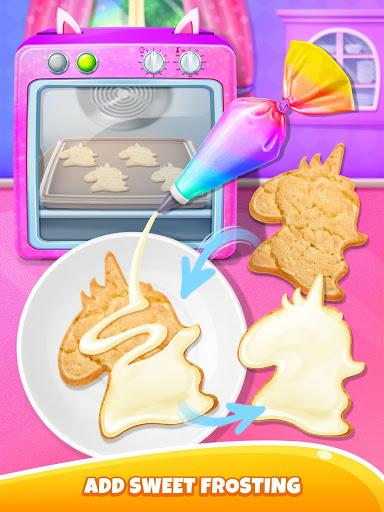 Unicorn Food - Sweet Rainbow Cookies Maker - Gameplay image of android game