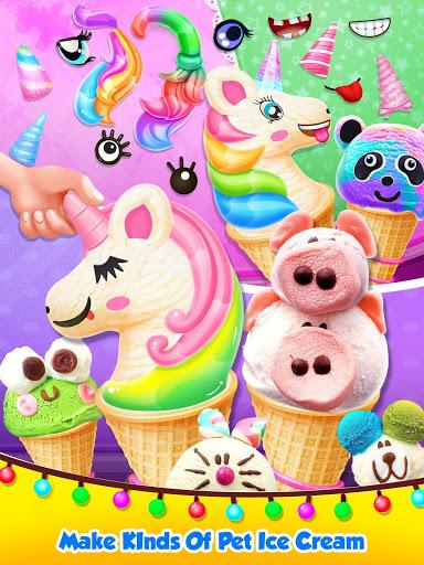 Unicorn Ice Cream Maker - Frozen Sweet Desserts - Gameplay image of android game