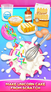 Unicorn Food - Cake Bakery - Gameplay image of android game