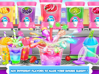 Dessert Slushy Maker Food Cooking Game - make candy drink for ice cream  soda making salon!