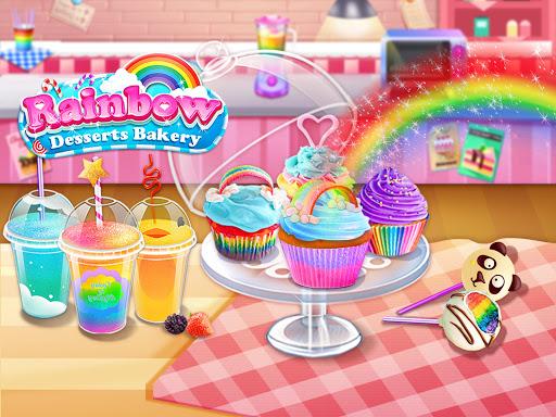 Rainbow Desserts Bakery Party - Gameplay image of android game