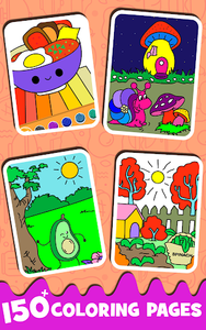 Fruits Coloring book Kids Food - Gameplay image of android game