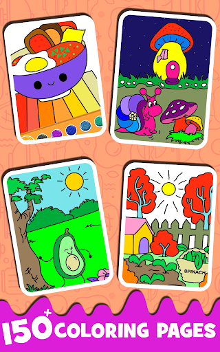 Fruits Coloring- Food Coloring - Gameplay image of android game