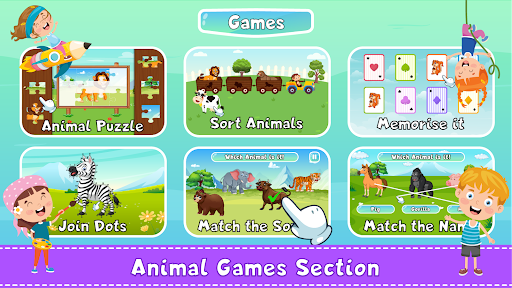 Animal Sounds for Kids - عکس برنامه موبایلی اندروید