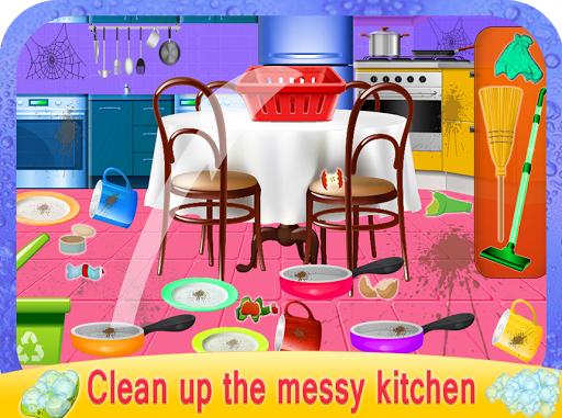 Girls House Dish Washing Kitch - عکس بازی موبایلی اندروید