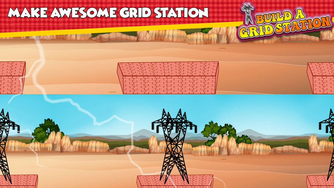 Build a Grid Station - Constru - عکس بازی موبایلی اندروید