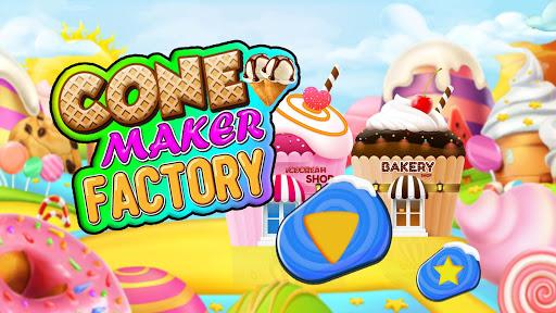 Cone Maker Factory: Dessert Biscuit Cooking Game - عکس برنامه موبایلی اندروید
