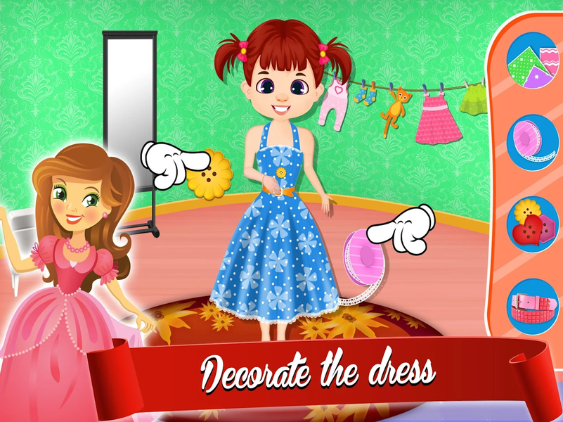 Cute Dress Maker Tailor Shop - Gameplay image of android game
