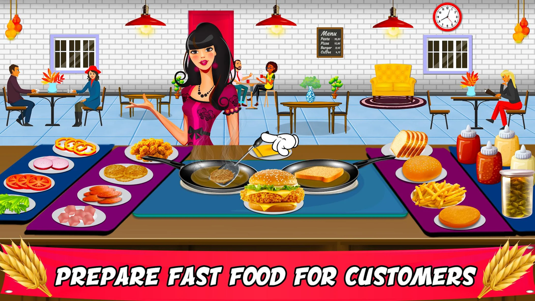 Fast food restaurant business - Gameplay image of android game