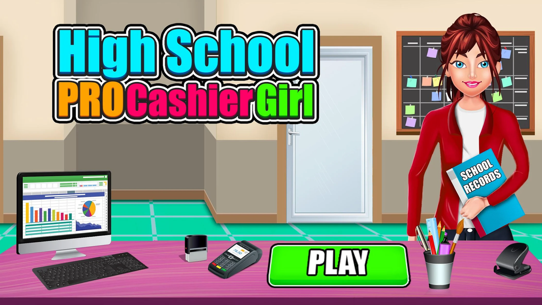 High School Pro Cashier Girl - Image screenshot of android app