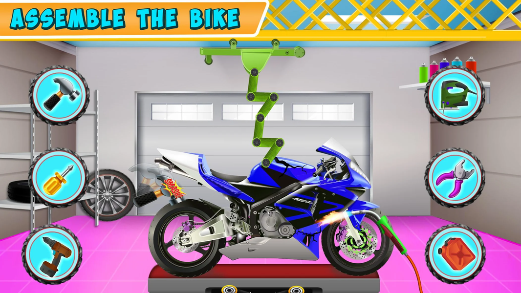 Motorcycle Maker Factory Games - عکس بازی موبایلی اندروید