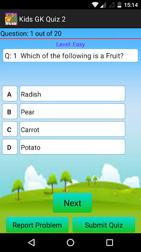 Kids GK Quiz - Gameplay image of android game
