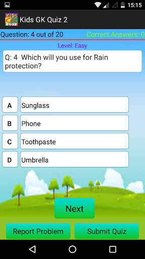 Kids GK Quiz - Gameplay image of android game