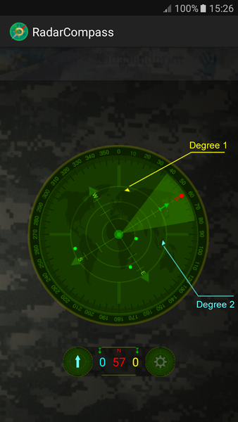 Radar Compass - عکس برنامه موبایلی اندروید