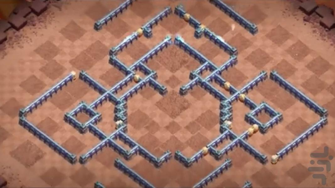 بهترین نقشه های کلش :: تاون هال 16 - Image screenshot of android app