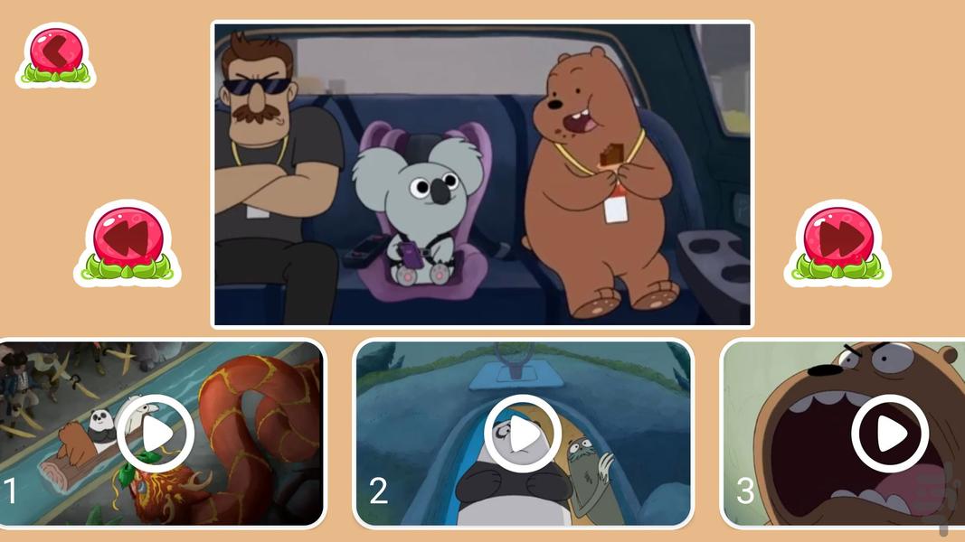 کارتون سه خرس کله پوک ۳ بدون اینترنت - عکس برنامه موبایلی اندروید