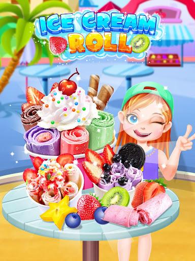 Frozen Ice Cream Roll Maker - Gameplay image of android game