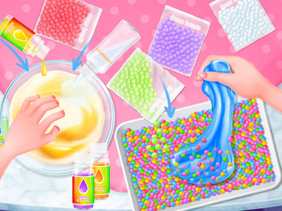 Fluffy Slime Maker DIY Rainbow Fun for Android - Download