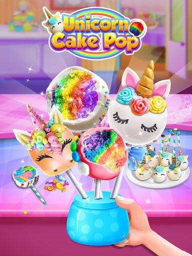 Unicorn Cake Pop Sweet Dessert - Gameplay image of android game